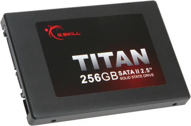 Main image of G.SKILL TITAN Series 2.5" 256GB SATA II MLC Internal Solid State Drive (SSD) FM-25S2S-256GBT1