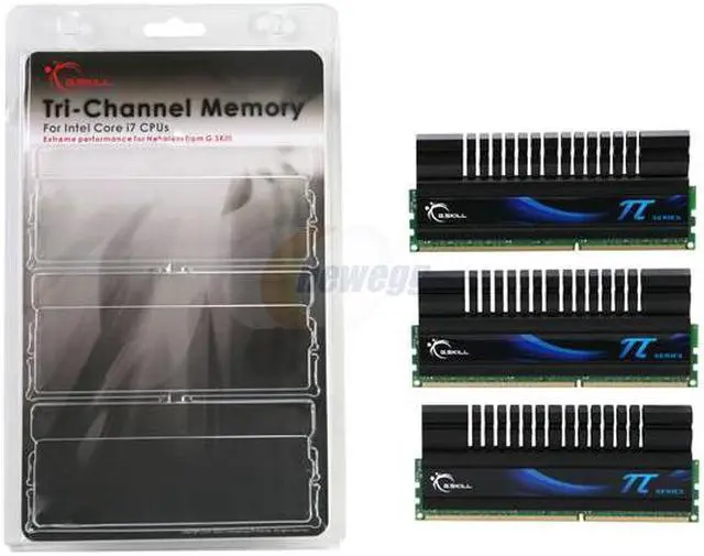 Alt view image 3 of 3 - G.SKILL 6GB (3 x 2GB) DDR3 1600 (PC3 12800) Triple Channel Kit Desktop Memory Model F3-12800CL8TU-6GBPI