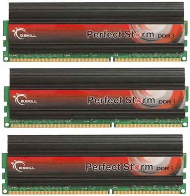 Alt view image 2 of 6 - G.SKILL Perfect Storm 6GB (3 x 2GB) DDR3 2000 (PC3 16000) Desktop Memory Model F3-16000CL7T-6GBPS