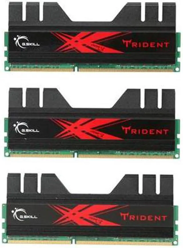 Alt view image 2 of 3 - G.SKILL Trident 6GB (3 x 2GB) DDR3 2000 (PC3 16000) Triple Channel Kit Desktop Memory Model F3-16000CL9T-6GBTD