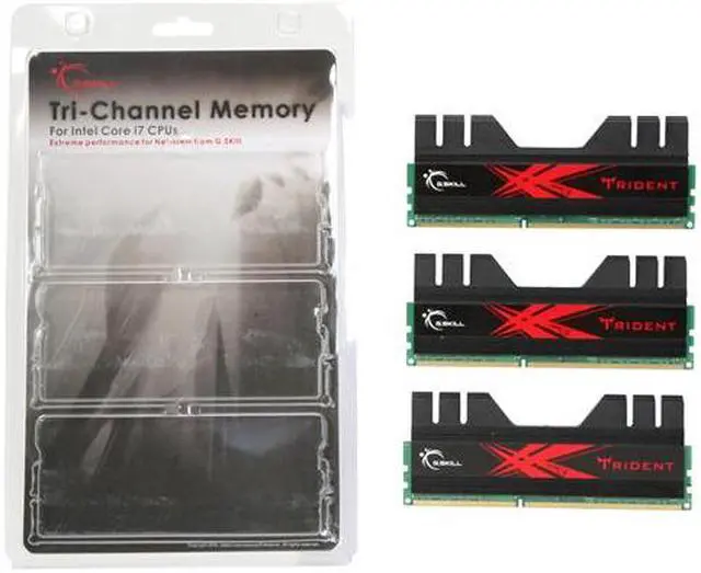 Alt view image 3 of 3 - G.SKILL Trident 6GB (3 x 2GB) DDR3 2000 (PC3 16000) Triple Channel Kit Desktop Memory Model F3-16000CL9T-6GBTD