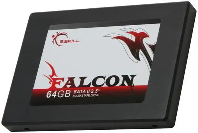Main image of G.SKILL FALCON 2.5" 64GB SATA II MLC Internal Solid State Drive (SSD) FM-25S2S-64GBF1