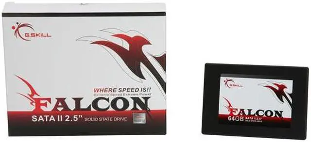 Alt view image 5 of 5 - G.SKILL FALCON 2.5" 64GB SATA II MLC Internal Solid State Drive (SSD) FM-25S2S-64GBF1
