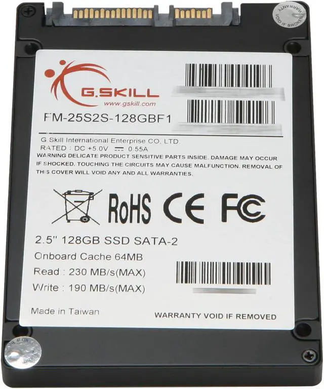Alt view image 4 of 5 - G.SKILL FALCON 2.5" 128GB SATA II MLC Internal Solid State Drive (SSD) FM-25S2S-128GBF1