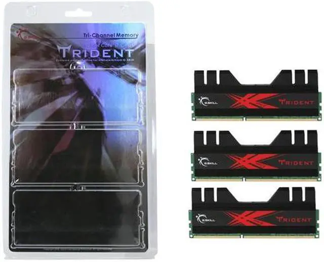 Alt view image 3 of 3 - G.SKILL Trident 6GB (3 x 2GB) DDR3 1866 (PC3 15000) Desktop Memory Model F3-15000CL9T-6GBTD