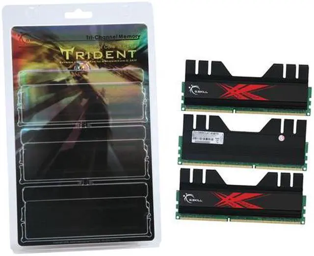 Alt view image 3 of 3 - G.SKILL Trident 6GB (3 x 2GB) DDR3 1600 (PC3 12800) Desktop Memory Model F3-12800CL6T-6GBTD