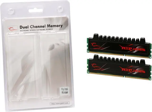 Alt view image 3 of 3 - G.SKILL Ripjaws Series 4GB (2 x 2GB) DDR3 1866 (PC3 15000) Desktop Memory Model F3-15000CL9D-4GBRH