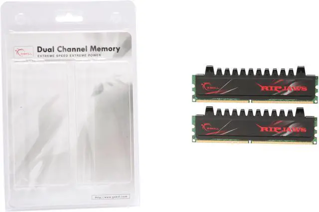 Alt view image 3 of 3 - G.SKILL Ripjaws Series 4GB (2 x 2GB) DDR2 1200 (PC2 9600) Desktop Memory Model F2-9600CL6D-4GBRH