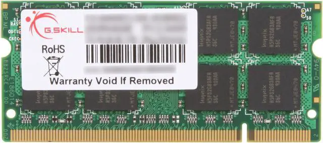 Alt view image 2 of 3 - G.SKILL 4GB 200-Pin DDR2 SO-DIMM DDR2 800 (PC2 6400) Laptop Memory Model F2-6400CL6S-4GBSQ