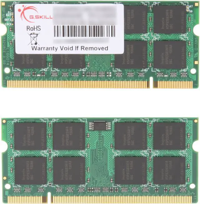 Alt view image 2 of 3 - G.SKILL 8GB (2 x 4GB) 200-Pin DDR2 SO-DIMM DDR2 800 (PC2 6400) Laptop Memory Model F2-6400CL6D-8GBSQ