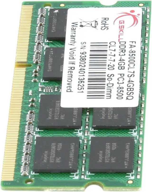 Alt view image 2 of 11 - G.SKILL 4GB DDR3 1066 (PC3 8500) Memory for Apple Model FA-8500CL7S-4GBSQ