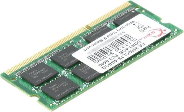 Alt view image 3 of 11 - G.SKILL 4GB DDR3 1066 (PC3 8500) Memory for Apple Model FA-8500CL7S-4GBSQ