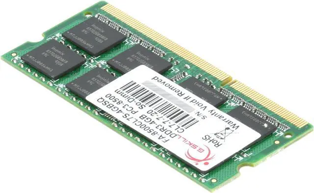 Alt view image 5 of 11 - G.SKILL 4GB DDR3 1066 (PC3 8500) Memory for Apple Model FA-8500CL7S-4GBSQ