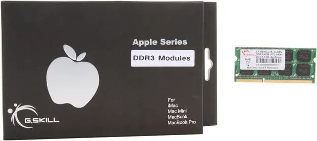 Alt view image 11 of 11 - G.SKILL 4GB DDR3 1066 (PC3 8500) Memory for Apple Model FA-8500CL7S-4GBSQ