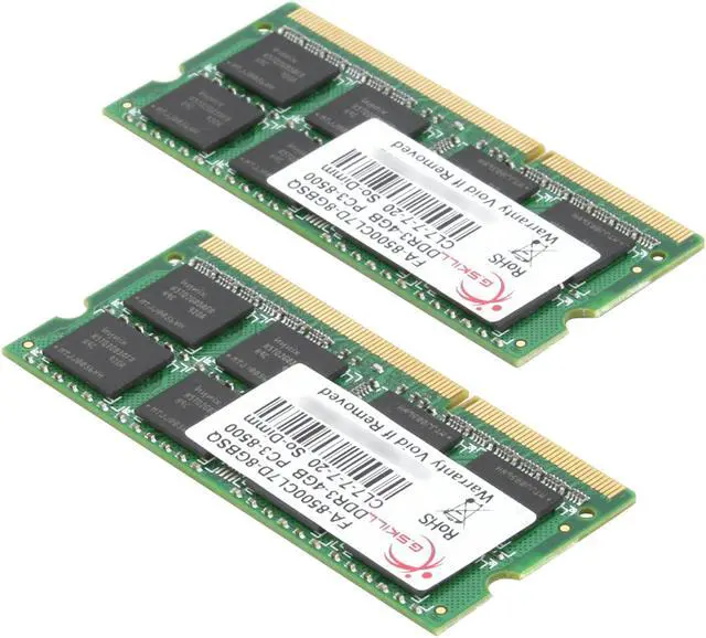 Alt view image 5 of 11 - G.SKILL 8GB (2 x 4GB) DDR3 1066 (PC3 8500) Memory for Apple Model FA-8500CL7D-8GBSQ