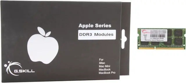 Alt view image 11 of 11 - G.SKILL 4GB DDR3 1333 (PC3 10666) Memory for Apple Model FA-10666CL9S-4GBSQ
