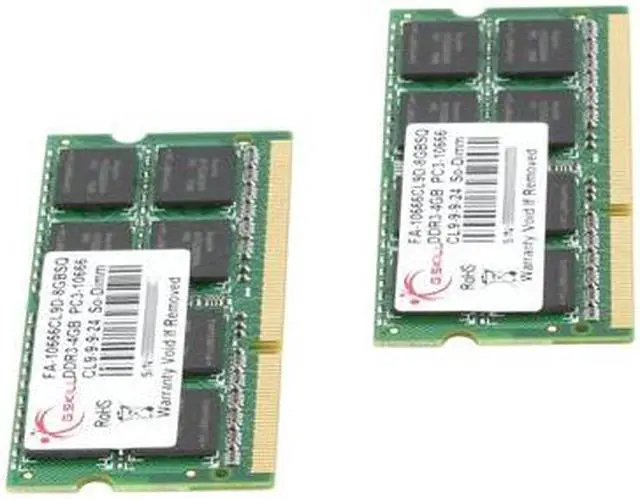 Alt view image 6 of 11 - G.SKILL 8GB (2 x 4GB) DDR3 1333 (PC3 10666) Memory for Apple Model FA-10666CL9D-8GBSQ