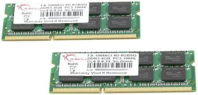 Alt view image 8 of 11 - G.SKILL 8GB (2 x 4GB) DDR3 1333 (PC3 10666) Memory for Apple Model FA-10666CL9D-8GBSQ