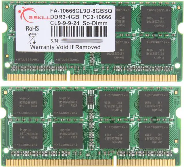 Alt view image 10 of 11 - G.SKILL 8GB (2 x 4GB) DDR3 1333 (PC3 10666) Memory for Apple Model FA-10666CL9D-8GBSQ