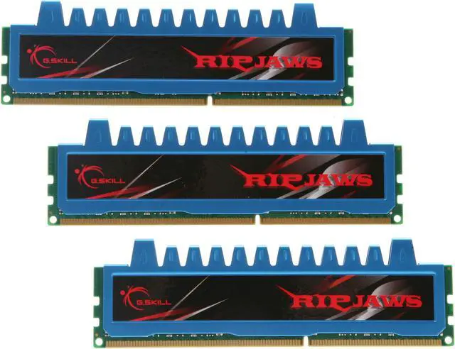 Main image of G.SKILL Ripjaws Series 6GB (3 x 2GB) DDR3 1600 (PC3 12800) Desktop Memory Model F3-12800CL8T-6GBRM
