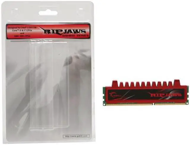 Alt view image 3 of 3 - G.SKILL Ripjaws Series 4GB DDR3 1066 (PC3 8500) Desktop Memory Model F3-8500CL7S-4GBRL
