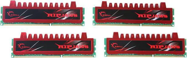 Main image of G.SKILL Ripjaws Series 16GB (4 x 4GB) DDR3 1600 (PC3 12800) Desktop Memory Model F3-12800CL9Q-16GBRL