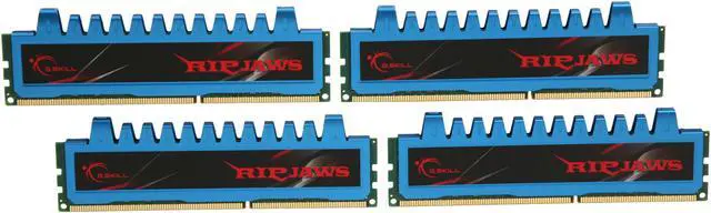 Main image of G.SKILL Ripjaws Series 8GB (4 x 2GB) DDR3 1600 (PC3 12800) Desktop Memory Model F3-12800CL8Q-8GBRM