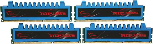 Main image of G.SKILL Ripjaws Series 8GB (4 x 2GB) DDR3 1600 (PC3 12800) Desktop Memory Model F3-12800CL7Q-8GBRM