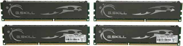 Alt view image 2 of 3 - G.SKILL ECO 8GB (4 x 2GB) DDR3L 1600 (PC3L 12800) Desktop Memory Model F3-12800CL7Q-8GBECO
