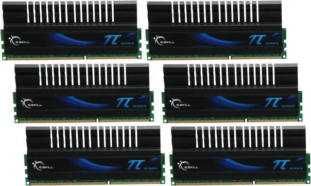 Main image of G.SKILL PI Series 12GB (6 x 2GB) DDR3 1600 (PC3 12800) Desktop Memory Model F3-12800CL7T2-12GBPI