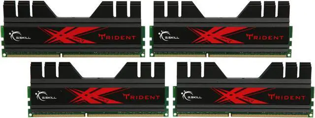Main image of G.SKILL Trident 8GB (4 x 2GB) DDR3 2000 (PC3 16000) Desktop Memory Model F3-16000CL9Q-8GBTD