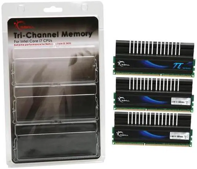 Alt view image 3 of 3 - G.SKILL PI Series 6GB (3 x 2GB) DDR3 1600 (PC3 12800) Desktop Memory Model F3-12800CL7T-6GBPI