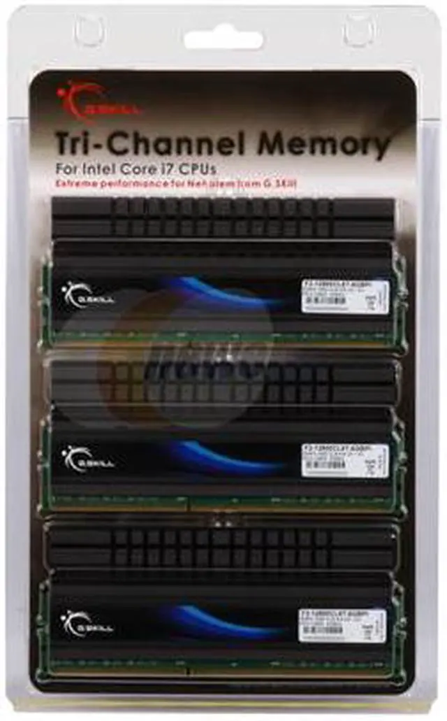 Alt view image 3 of 3 - G.SKILL PI 6GB (3 x 2GB) DDR3 1600 (PC3 12800) Desktop Memory Model F3-12800CL6T-6GBPI