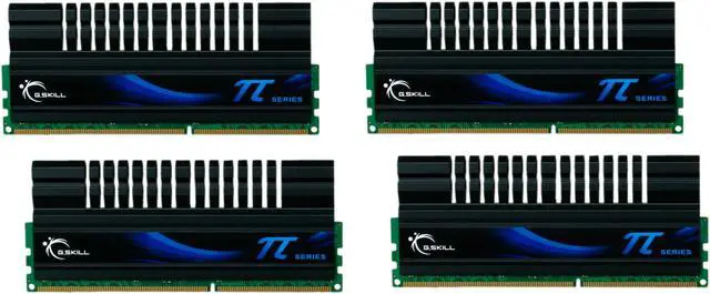 Main image of G.SKILL PI 8GB (4 x 2GB) DDR3 1600 (PC3 12800) Desktop Memory Model F3-12800CL6Q-8GBPI