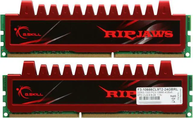 Alt view image 2 of 3 - G.SKILL Ripjaws Series 24GB (6 x 4GB) DDR3 1333 (PC3 10666) Desktop Memory Model F3-10666CL9T2-24GBRL