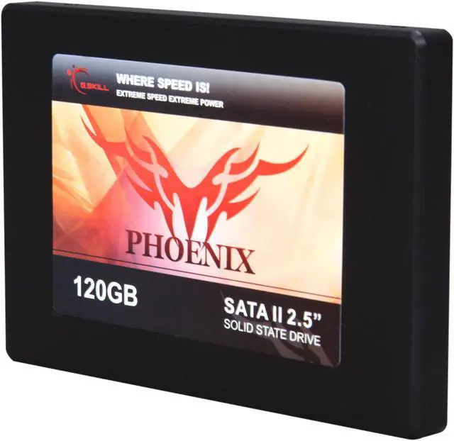 Main image of G.SKILL Phoenix Series 2.5" 120GB SATA II MLC Internal Solid State Drive (SSD) FM-25S2S-120GBP1