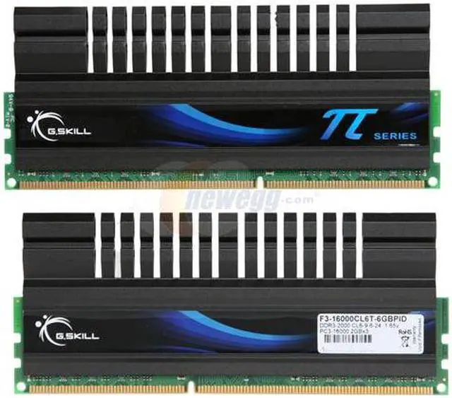 Alt view image 3 of 4 - G.SKILL PI + Turbulence II 6GB (3 x 2GB) DDR3 2000 (PC3 16000) Desktop Memory Model F3-16000CL6T-6GBPID