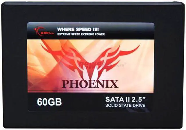 Alt view image 3 of 6 - G.SKILL Phoenix Series 2.5" 60GB SATA II MLC Internal Solid State Drive (SSD) FM-25S2S-60GBP1