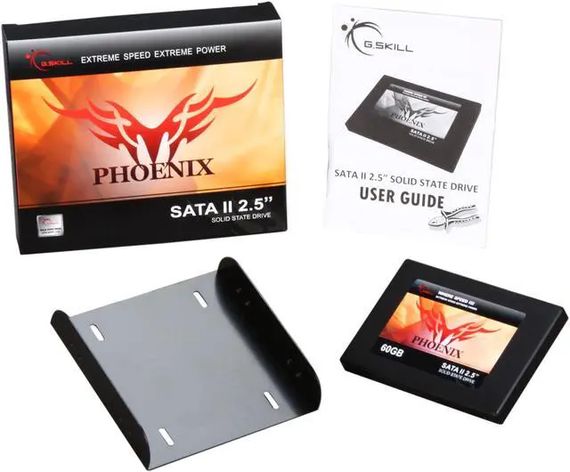 Alt view image 6 of 6 - G.SKILL Phoenix Series 2.5" 60GB SATA II MLC Internal Solid State Drive (SSD) FM-25S2S-60GBP1