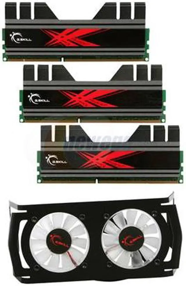 Main image of G.SKILL Trident+ Turbulence II 12GB (3 x 4GB) DDR3 1600 (PC3 12800) Desktop Memory Model F3-12800CL7T-12GBTDD