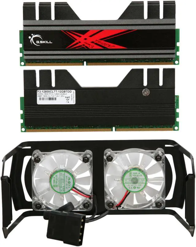 Alt view image 2 of 4 - G.SKILL Trident+ Turbulence II 12GB (3 x 4GB) DDR3 1600 (PC3 12800) Desktop Memory Model F3-12800CL7T-12GBTDD