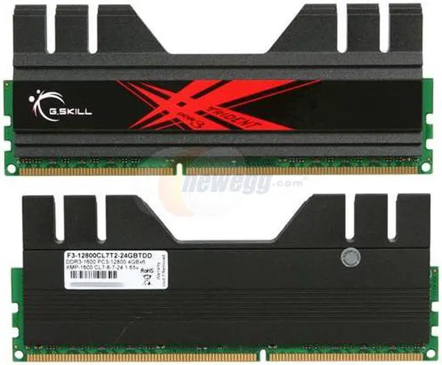 Alt view image 3 of 5 - G.SKILL Trident+ Turbulence II 24GB (6 x 4GB) DDR3 1600 (PC3 12800) Desktop Memory Model F3-12800CL7T2-24GBTDD