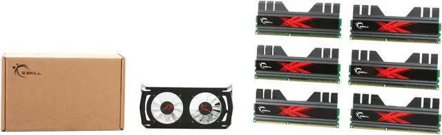 Alt view image 5 of 5 - G.SKILL Trident+ Turbulence II 24GB (6 x 4GB) DDR3 1600 (PC3 12800) Desktop Memory Model F3-12800CL7T2-24GBTDD