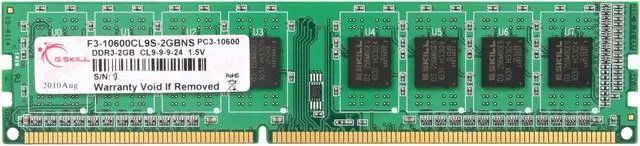 Main image of G.SKILL NS 2GB DDR3 1333 (PC3 10600) Desktop Memory Model F3-10600CL9S-2GBNS