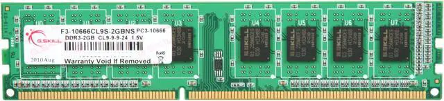 Main image of G.SKILL NS 2GB DDR3 1333 (PC3 10666) Desktop Memory Model F3-10666CL9S-2GBNS