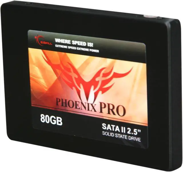 Alt view image 2 of 6 - G.SKILL Phoenix Pro Series 2.5" 80GB SATA II MLC Internal Solid State Drive (SSD) FM-25S2S-80GBP2