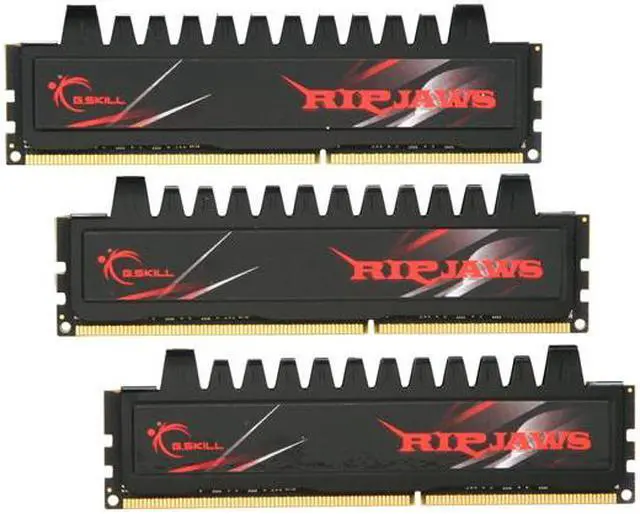Main image of G.SKILL Ripjaws Series 12GB (3 x 4GB) DDR3 1333 (PC3 10666) Desktop Memory Model F3-10666CL7T-12GBRH