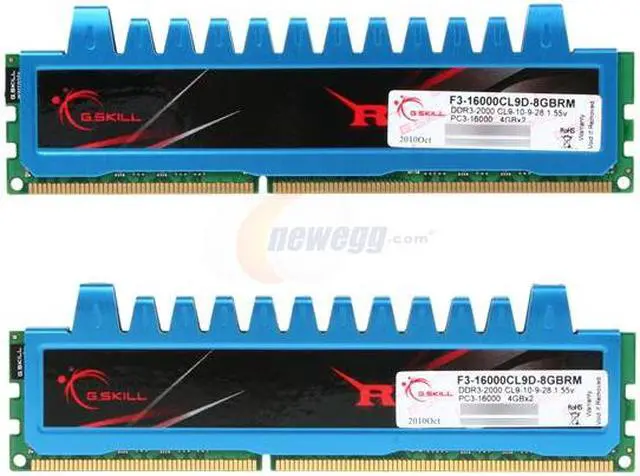 Alt view image 2 of 3 - G.SKILL Ripjaws Series 8GB (2 x 4GB) DDR3 2000 (PC3 16000) Desktop Memory Model F3-16000CL9D-8GBRM