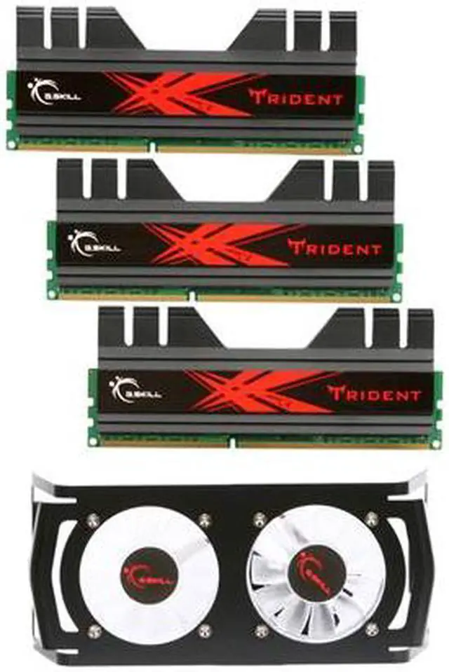 Main image of G.SKILL Trident+ Turbulence II Series 6GB (3 x 2GB) DDR3 2000 (PC3 16000) Desktop Memory Model F3-16000CL9T-6GBTDD