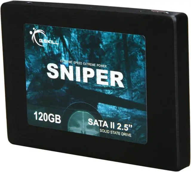 Alt view image 2 of 6 - G.SKILL Sniper Gaming Series 2.5" 120GB SATA II MLC Internal Solid State Drive (SSD) FM-25S2S-120GBSR